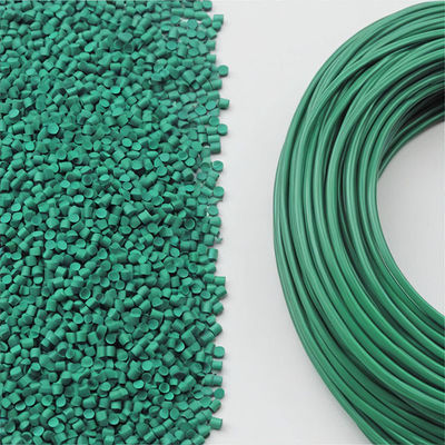 Buy Cold Resistant Green PVC Compound Granules Resin UL Standard For Outdoor Wire Pipe online manufacture