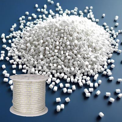 White PVC Plastic Filler Masterbatch Particles Customized For Toy Filling