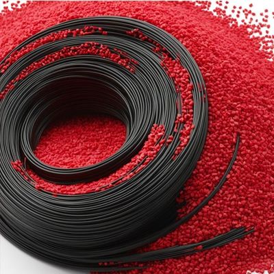 Insulated Cables Deformable PVC Compound Granules Raw Material Heat Resistant OEM